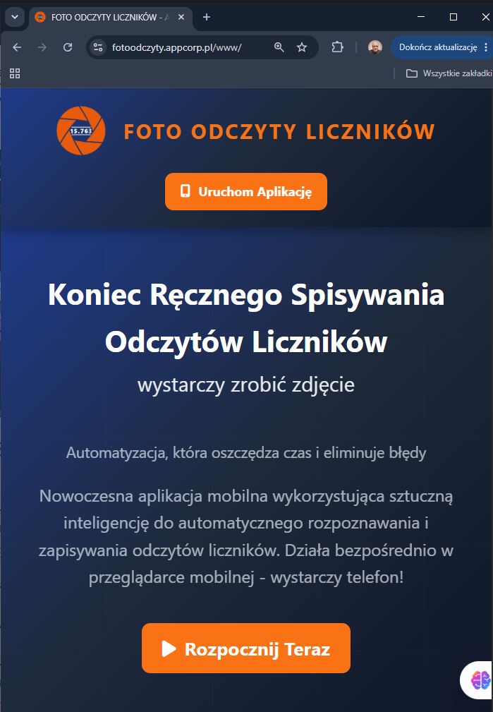 Aplikacja do odczytów liczników wody i ciepła ze zdjęć, napisana w JavaScript,PHP oraz HTML, CSS